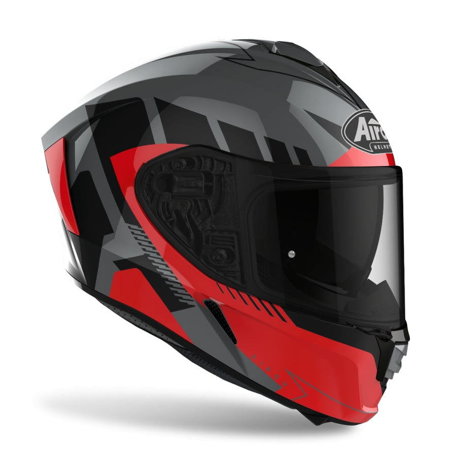 AIROH - SPARK RISE RED GLOSS CASCOS – 2 – Maximomoto PT