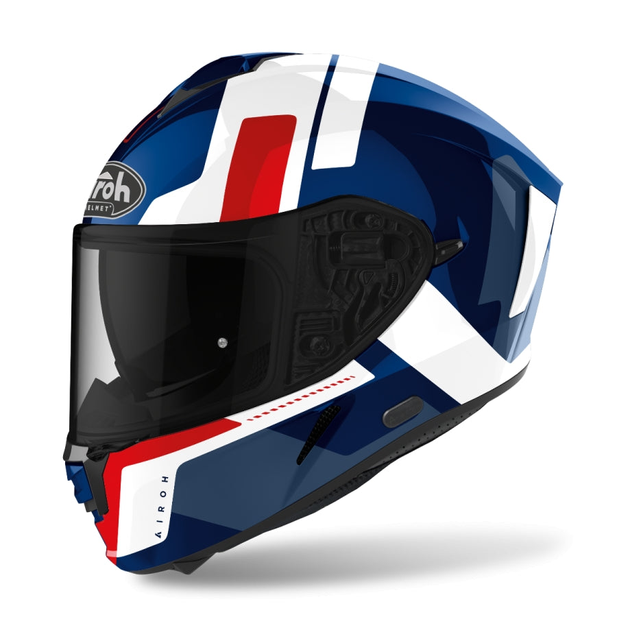 AIROH - CASCOS SPARK SHOGUN BLUE/RED GLOSS – 1 – Maximomoto PT