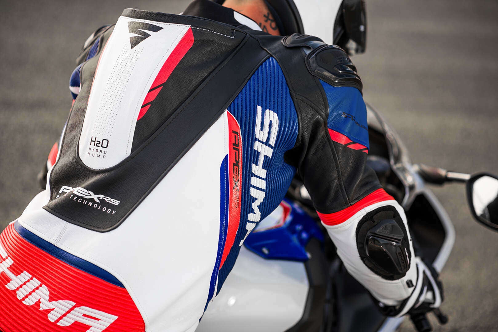 SHIMA APEX RS 1 PC Moto Homem Fatos Branco Preto Azul – 6 – Maximomoto PT