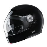 HJC V90 Uni Casco de moto abatible estilo vintage Noir Metal