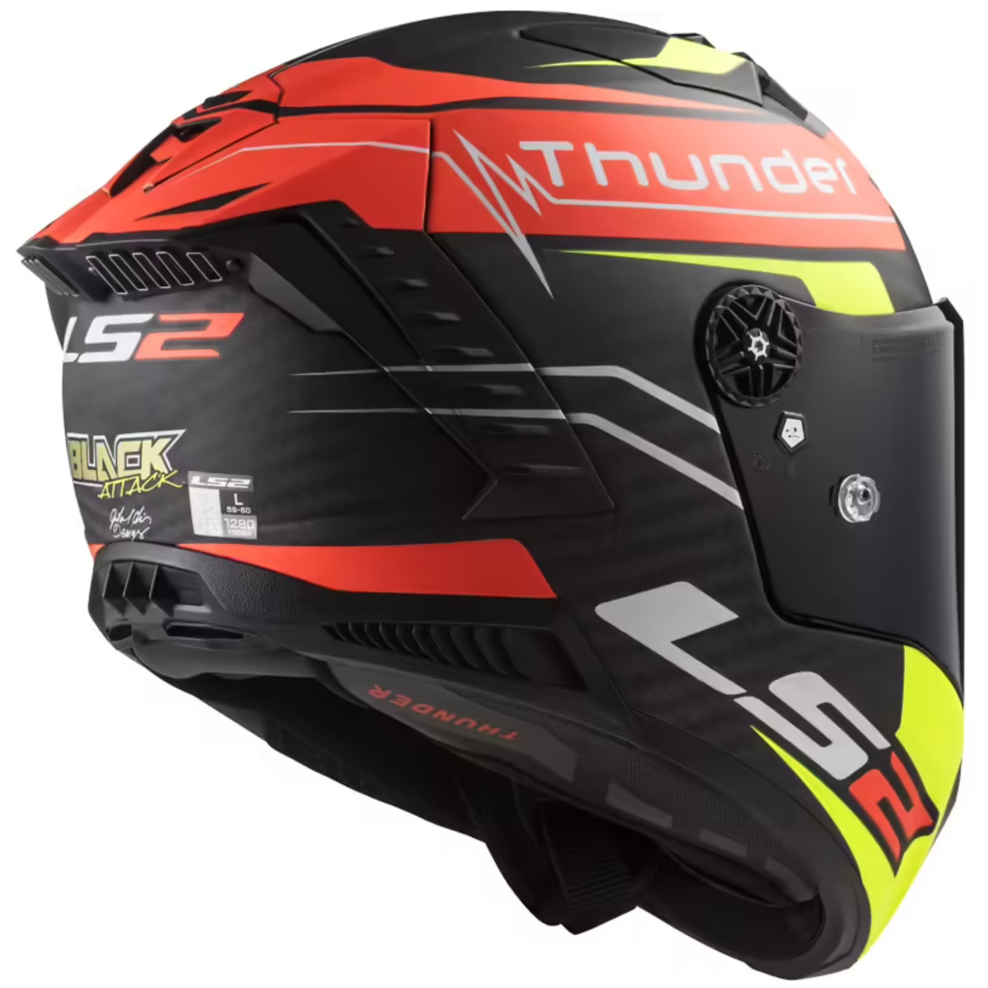 LS2 FF805 THUNDER C ATTACK MATT RED HV YELLOW – 4 – Maximomoto PT