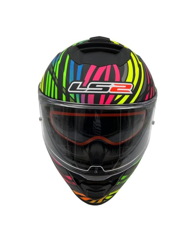 LS2 FF800 STORM POWER MATT BLACK RAINBOW – 4 – Maximomoto PT