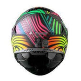 LS2 FF800 STORM POWER MATT BLACK RAINBOW