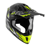 Givi 70.1 VECTOR Carbono Casco de motocross Plata Amarillo