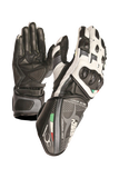 MUGENRACE NEPTUN MOTOCICLETA ESPORTES TURISMO LUVAS BRANCO PRETO