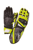 MUGENRACE NEPTUN Motocicleta Luvas Preto Amarelo Fluo