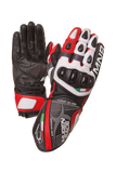 MUGENRACE NEPTUN Motociclista Luvas Preto Branco Vermelho