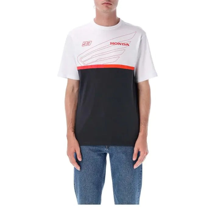 Marc Márquez Honda Dual Men's T-Shirt Black/White – 1 – Maximomoto PT