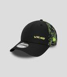 VR46 Gorra unisex New Era Glitch Print 9 Forty Negro