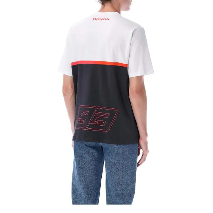 Marc Márquez Honda Dual Men's T-Shirt Black/White – 2 – Maximomoto PT