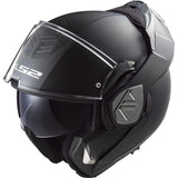 LS2 FF906 ADVANT MOTOCICLETA DE TURISMO CAPACETE MODULAR PRETO FOSCO SÓLIDO