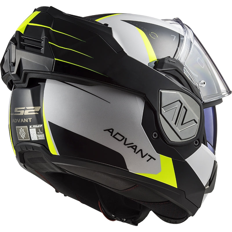 LS2 FF906 ADVANT CODEX DE MOTO MODULAR CAPACETE BRANCO PRETO – 4 – Maximomoto PT
