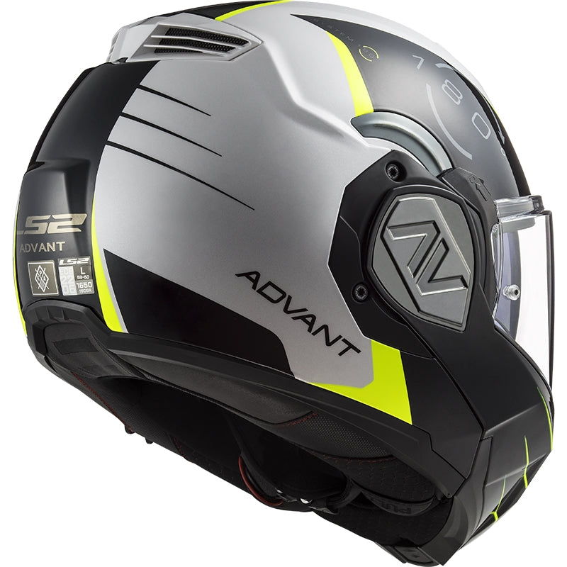 LS2 FF906 ADVANT CODEX DE MOTO MODULAR CAPACETE BRANCO PRETO – 5 – Maximomoto PT