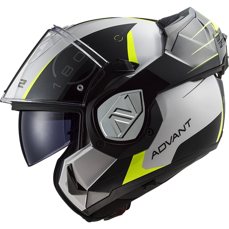 LS2 FF906 ADVANT CODEX DE MOTO MODULAR CAPACETE BRANCO PRETO – 2 – Maximomoto PT