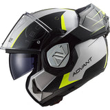 LS2 FF906 ADVANT CODEX DE MOTO MODULAR CAPACETE BRANCO PRETO