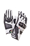 MUGENRACE FIGURATORE Motociclista Curtas Couro Luvas Brancas