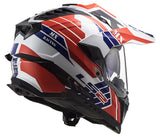 LS2 MX701 EXPLORER ATLANTIS G.WHITE RED BLUE