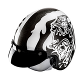 HJC V31 Flame MC5 abierto para motocicleta retro estilo urbano Casco