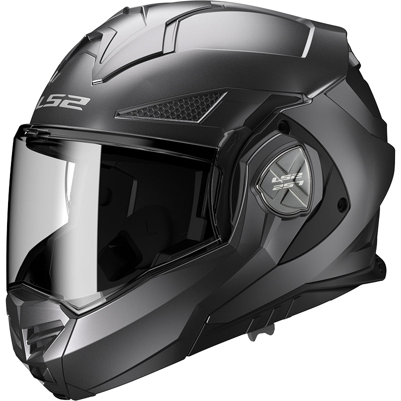 LS2 FF901 ADVANT X MOTO MODULAR CAPACETE TITÂNIO SÓLIDO MATE – 3 – Maximomoto PT