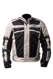 MUGENRACE A-TTRAVERSARE Moto Textil Casaco Cinza Claro Preto-maximomoto.pt-front