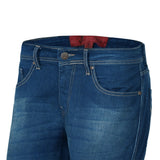 BELA TOUGH RIDER Denim Jeans Moto Calças Aleatório Azul 34L