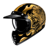 HJC V60 FLAME MC9 Casco Integral De Moto De Estilo Clásico Retro