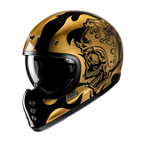 HJC V60 FLAME MC9 Casco Integral De Moto De Estilo Clásico Retro