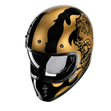 HJC V60 FLAME MC9 Casco Integral De Moto De Estilo Clásico Retro