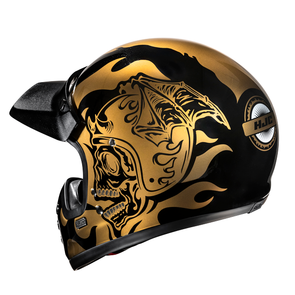 HJC V60 FLAME MC9 Casco Integral De Moto De Estilo Clásico Retro – 4 – Maximomoto PT