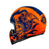 HJC V60 FLAME MC27 Casco Integral De Motocicleta Estilo Vintage