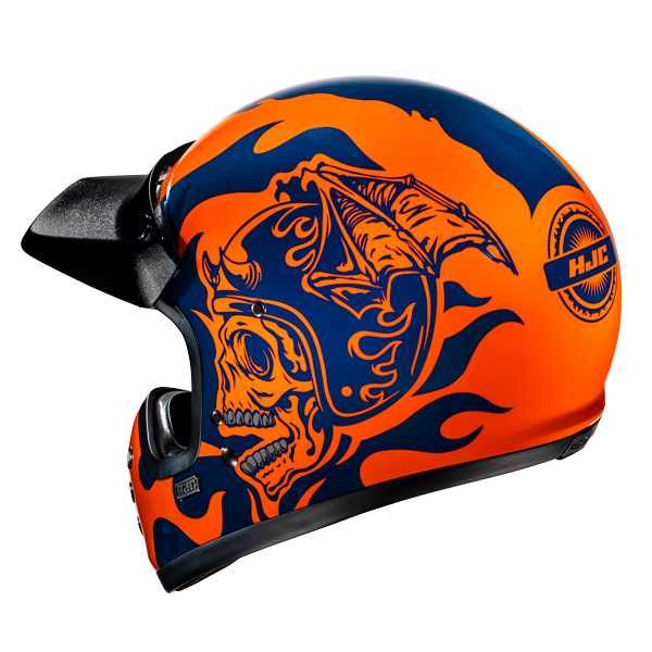HJC V60 FLAME MC27 Casco Integral De Motocicleta Estilo Vintage – 5 – Maximomoto PT