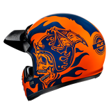 HJC V60 FLAME MC27 Casco Integral De Motocicleta Estilo Vintage