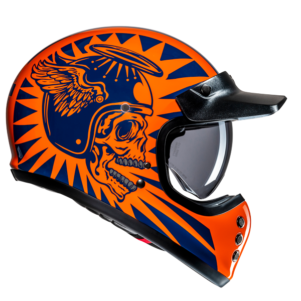 HJC V60 FLAME MC27 Casco Integral De Motocicleta Estilo Vintage – 3 – Maximomoto PT