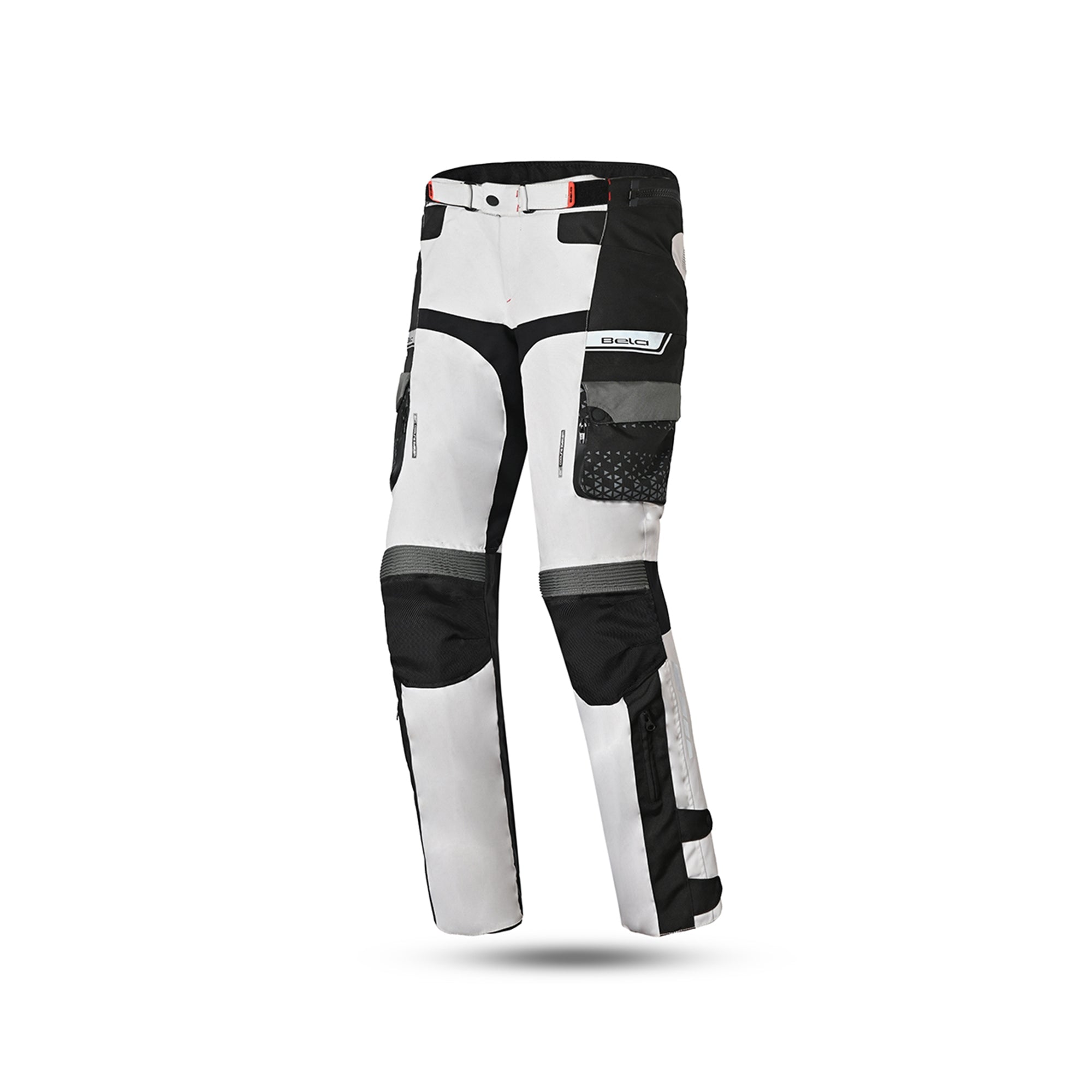 BELA EXTREME WP Crossroad Têxtil Motocicleta Calças Cinza Gelo Preto