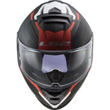 LS2 FF800 STORM NERVE MATT BLACK RED