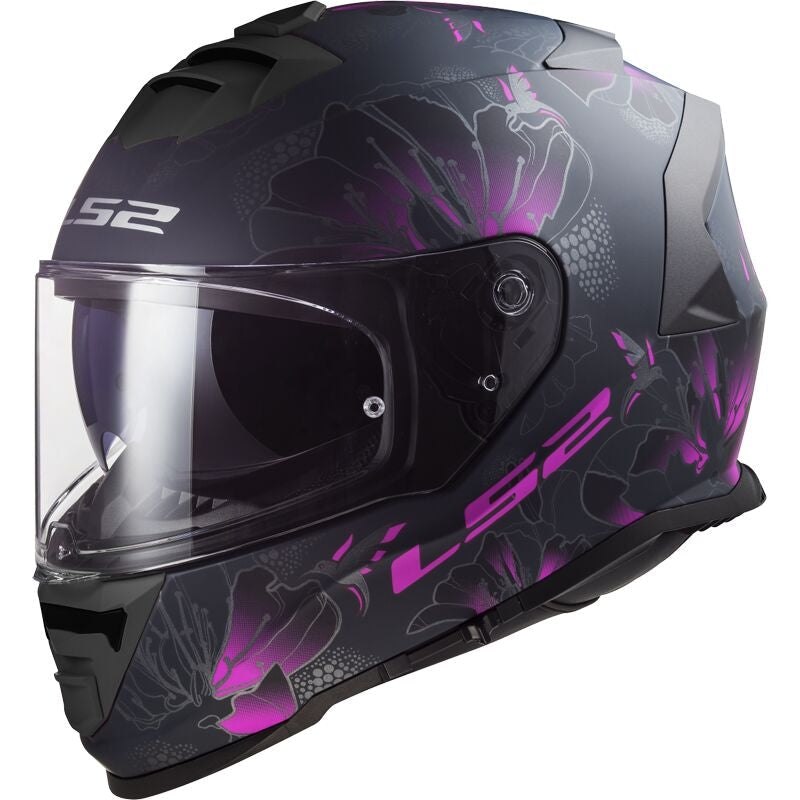 LS2 FF800 STORM BURST CAPACETE INTEGRAL DE MOTO MATE PRETO ROSA – 2 – Maximomoto PT