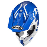 HJC i50 Hex Blanco Azul casco de motocross