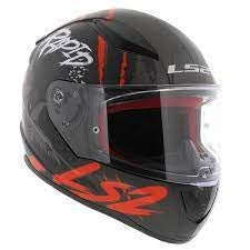 LS2 FF353 RAPID RAVEN M.BLACK WHITE RED – 5 – Maximomoto PT