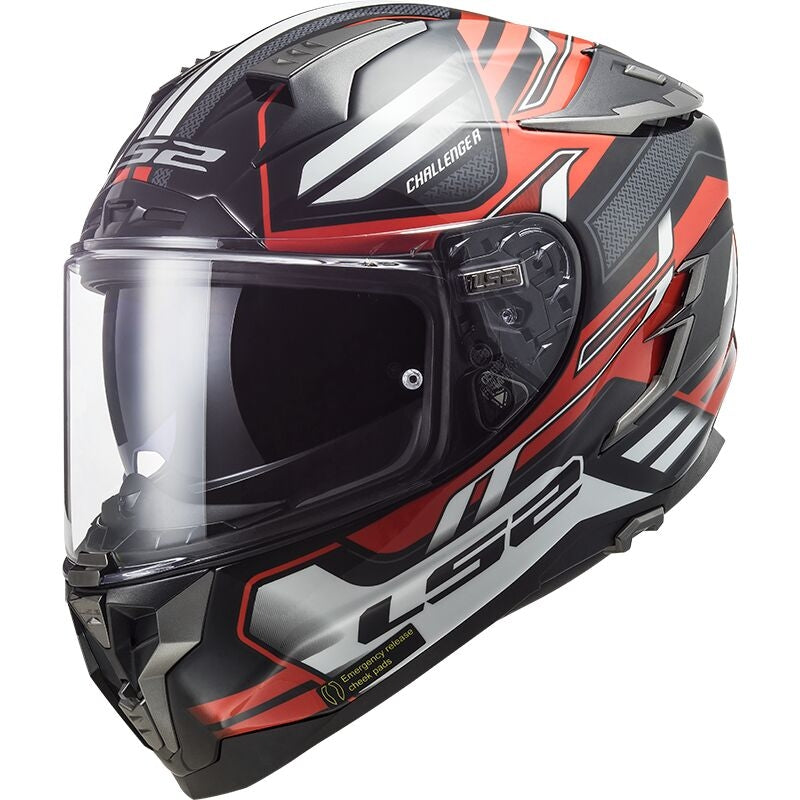 LS2 FF327 CHALLENGER SPIN MOTORCYCLE RACING FULL-FACE HELMET – 1 – Maximomoto PT
