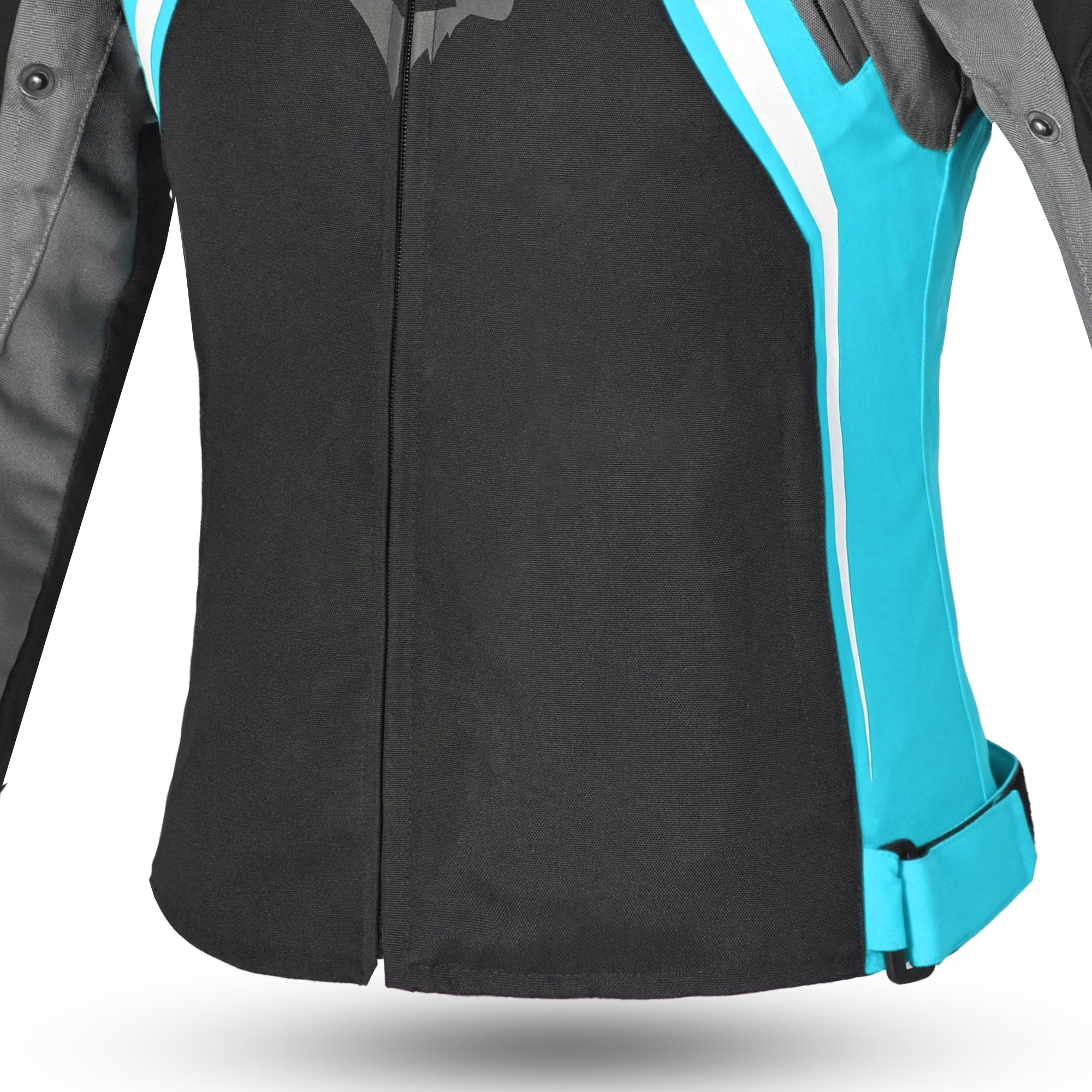 BELA ELANUR Moto Textil Casacos Senhora Preto Turquesa