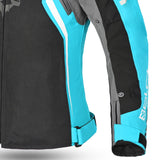 BELA ELANUR Moto Textil Casacos Senhora Preto Turquesa