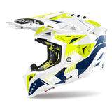 AIROH - CASCOS AVIATOR 3 SPIN YELLOW/BLUE GLOSS