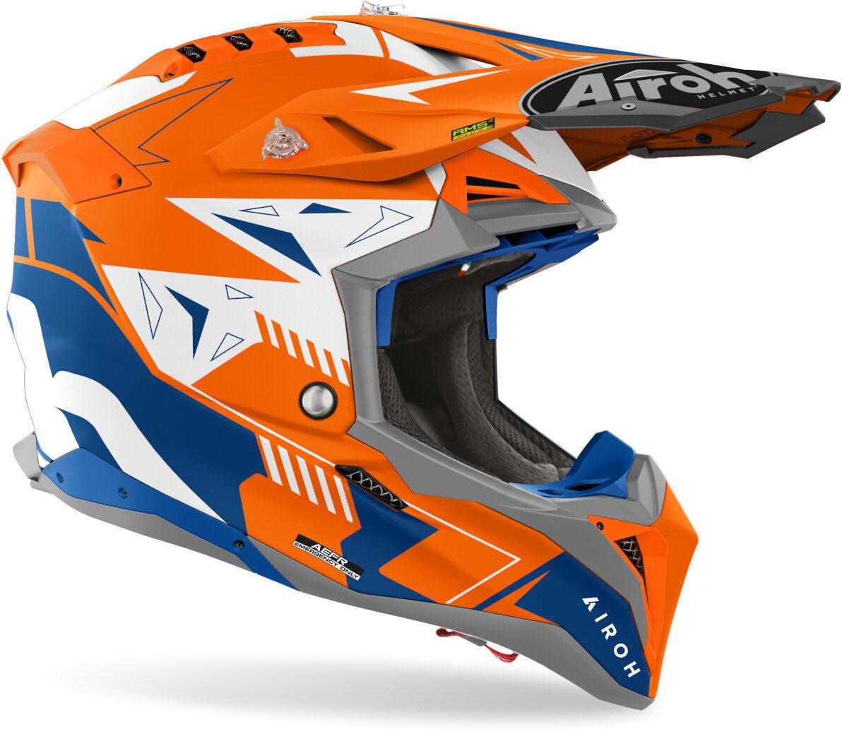 AIROH - AVIATOR 3 SPIN ORANGE FLUO MATT HULLS – 3 – Maximomoto PT