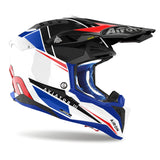 AIROH - CASCOS AVIATOR 3 PUSH BLUE/RED GLOSS