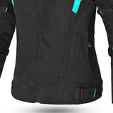 BELA HIGHLAND Senhora Moto Casaco Turquesa Preto