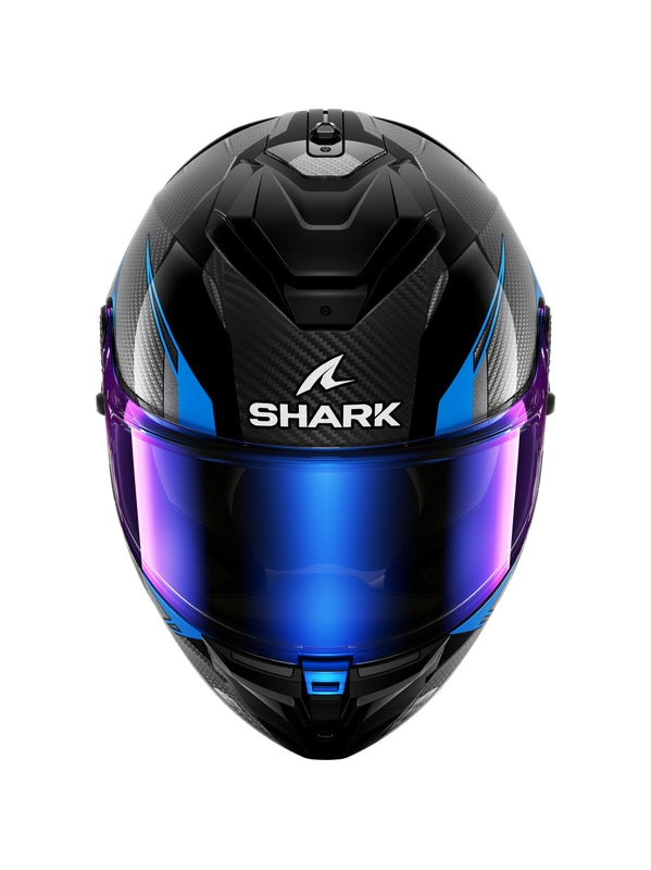 Shark - SPARTAN GT PRO CARBON Carbon Black Bleu – 2 – Maximomoto PT
