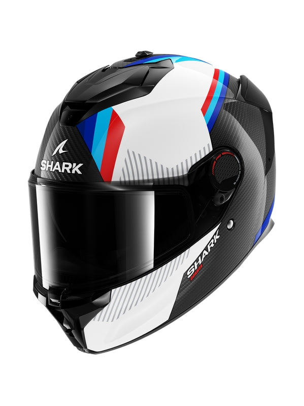 SHARK SPARTAN GT PRO CARBON MOTO INTEGRAL CAPACETE BRANCO AZUL