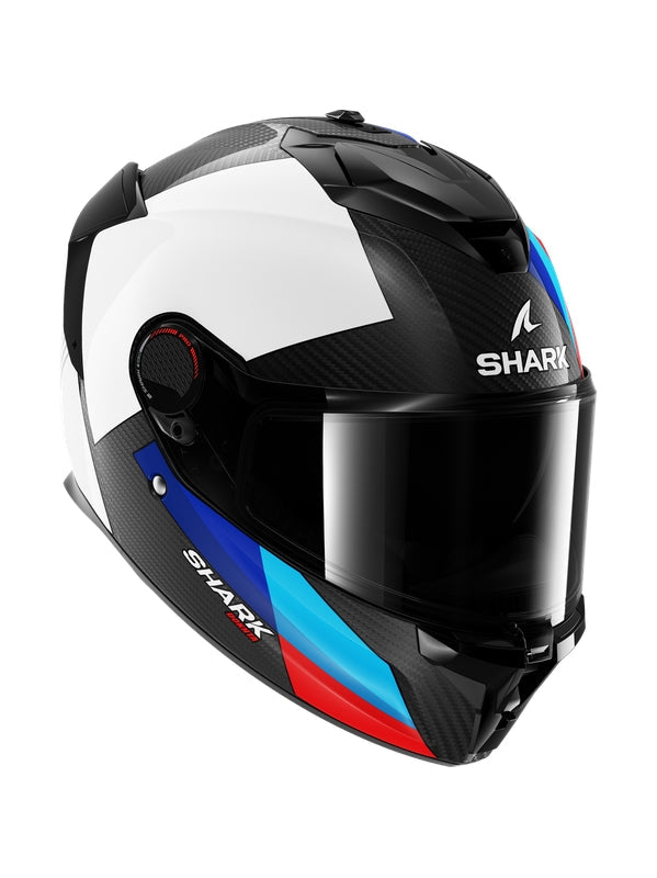 SHARK SPARTAN GT PRO CARBON MOTO INTEGRAL CAPACETE BRANCO AZUL