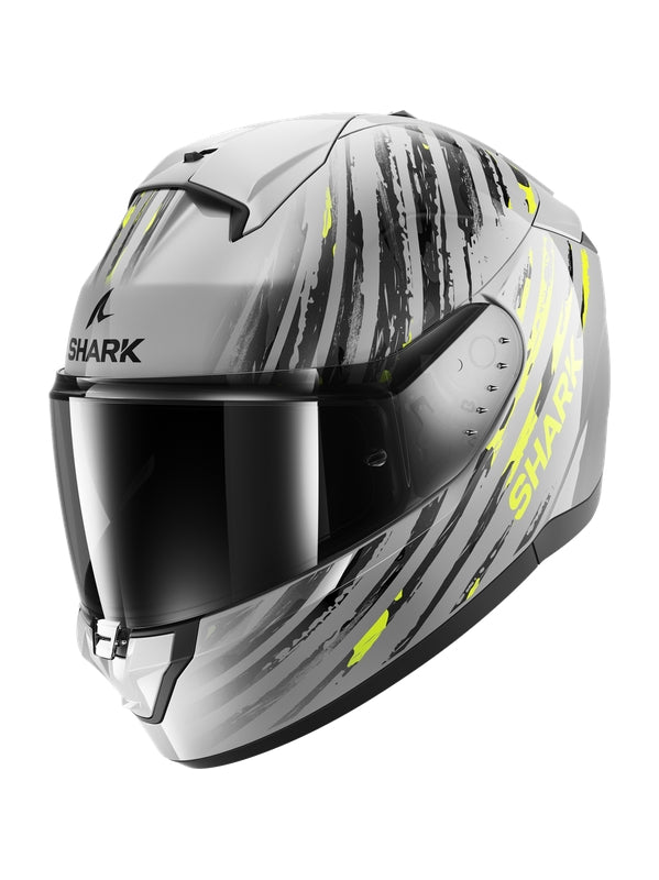 SHARK RIDILL 2 PLATA CASCOS ANTRACITA AMARILLO