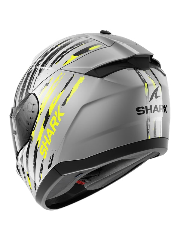 SHARK RIDILL 2 PLATA CASCOS ANTRACITA AMARILLO